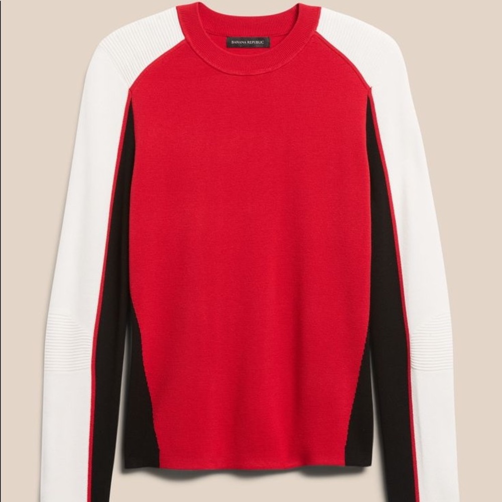 Banana Republic Color-Blocked Racing Sweater - Never Worn